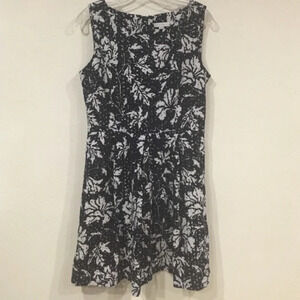 New York Company Floral Eyelet Fit Flare Dress Size 12 EUC